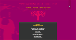 Desktop Screenshot of delafeuilledor.fr